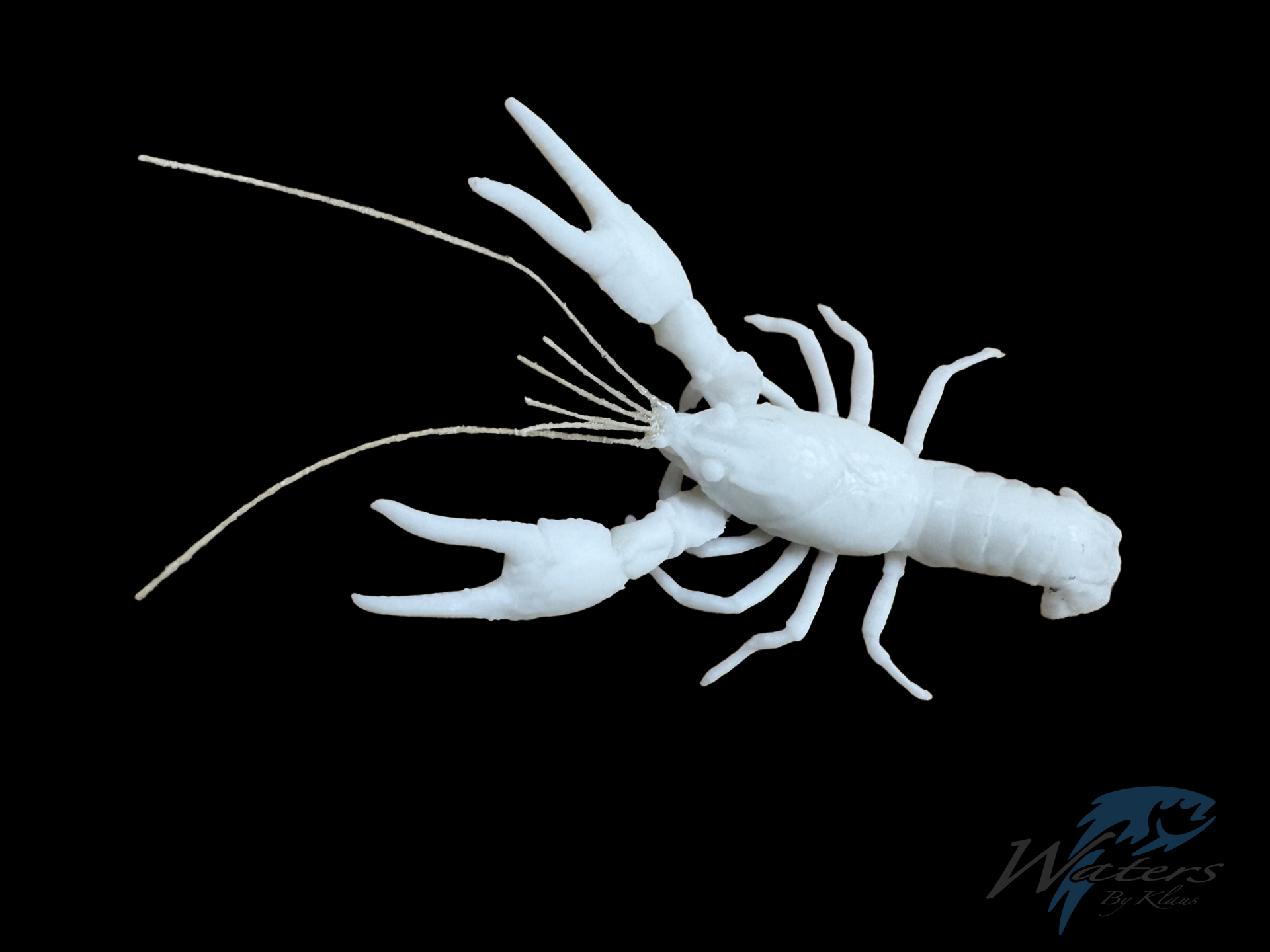 3D printed defending crayfish reproduction in pose 1 sold by Waters by Klaus.